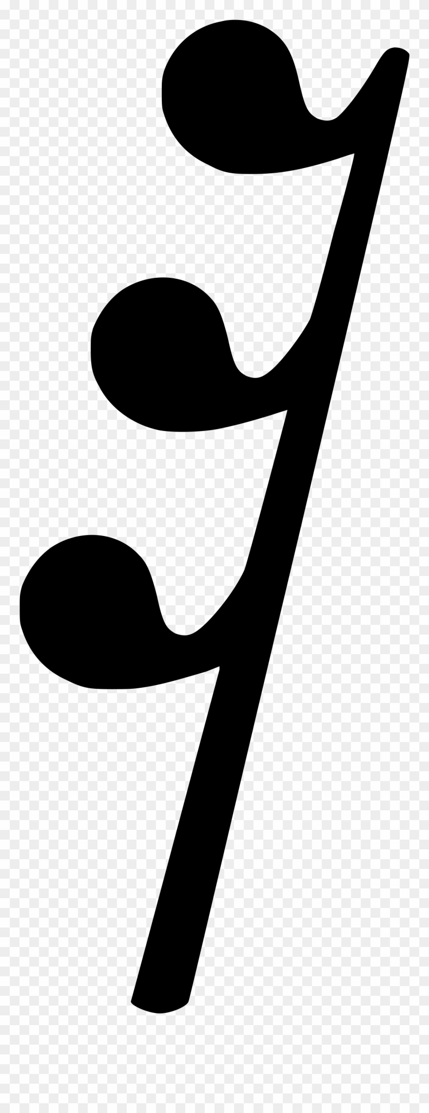 Open - Sixty Fourth Note Rest Clipart