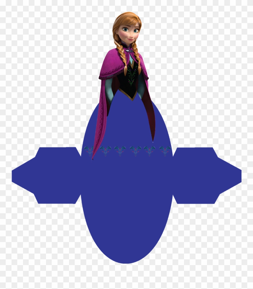 Vestido Anna, Fiesta Frozen, Frozen Party, Anna E Elsa, - Disney Frozen Anna Cardboard Cutout Clipart