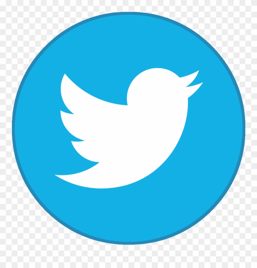 Facebook Twitter - Twitter Round Logo Png Transparent Background Clipart