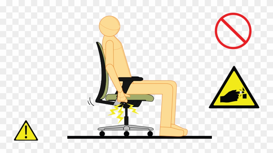 Please Don't Put Your Fingers Into The Gaps Of Revolving - Dont Stand On Chair Clipart