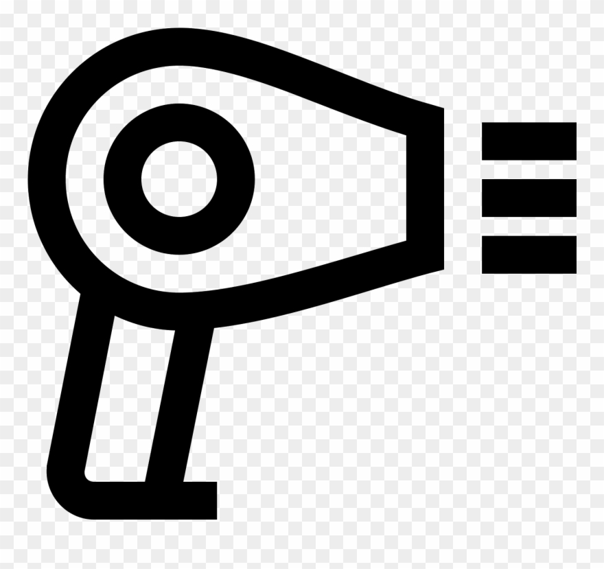 Haartrockner Icon - Hairbrush Clipart