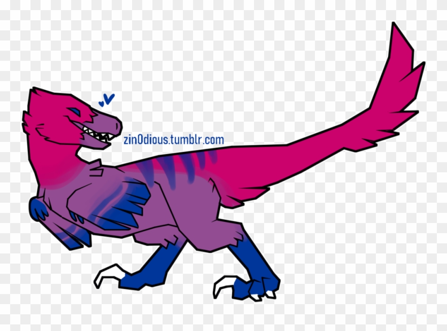 Bi Velociraptor For Anon Click For Better Quality - Dinosaur Clipart