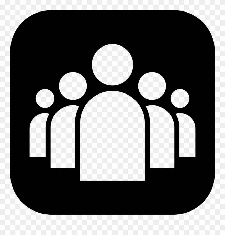Group Of People Icon Png - People Icon White Png Clipart