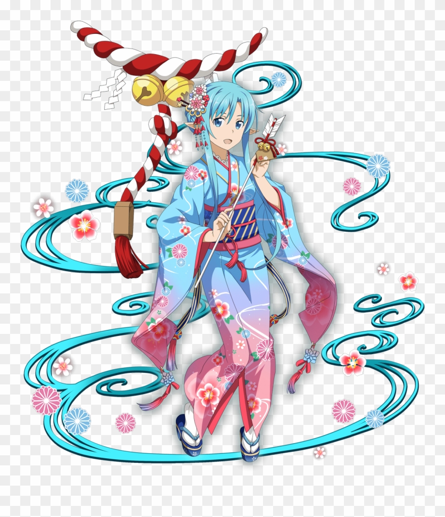 Asuna Clipart Blue Elf - Png Download