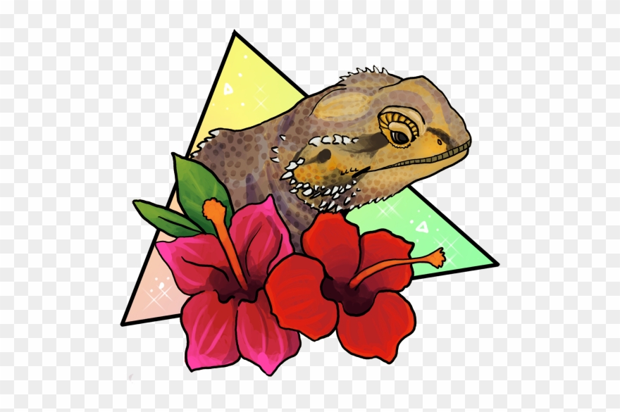 Magical Bearded Dragon - Bearded Dragon And Sloth Clipart
