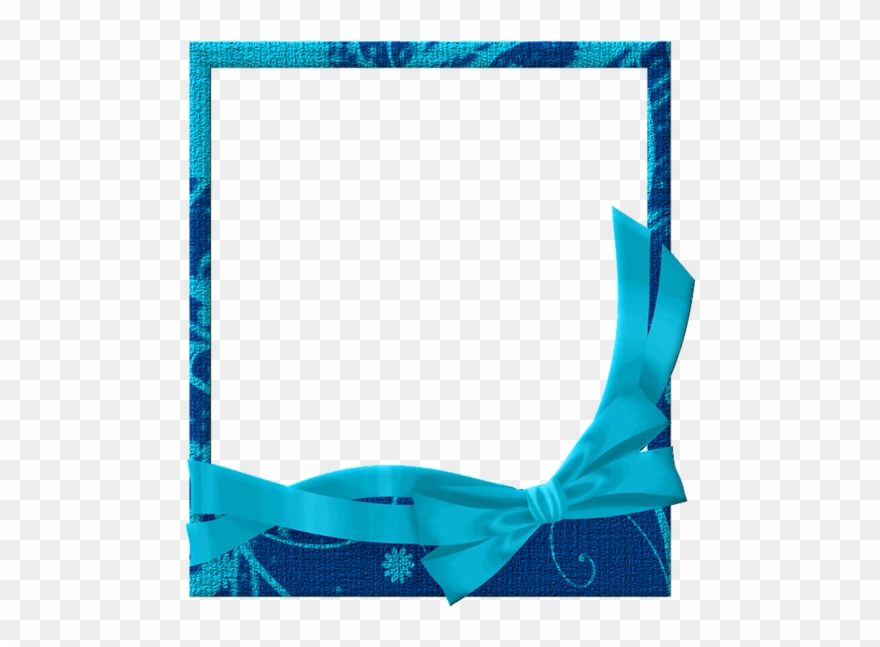 Blue And Dark Blue Transparent Frame Clipart