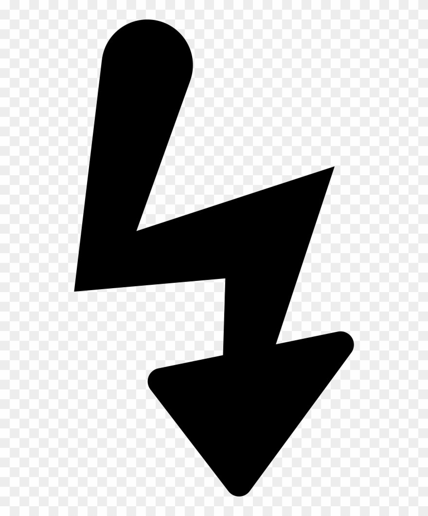 Bolt Shape Black Symbol For Photo Interface Clipart