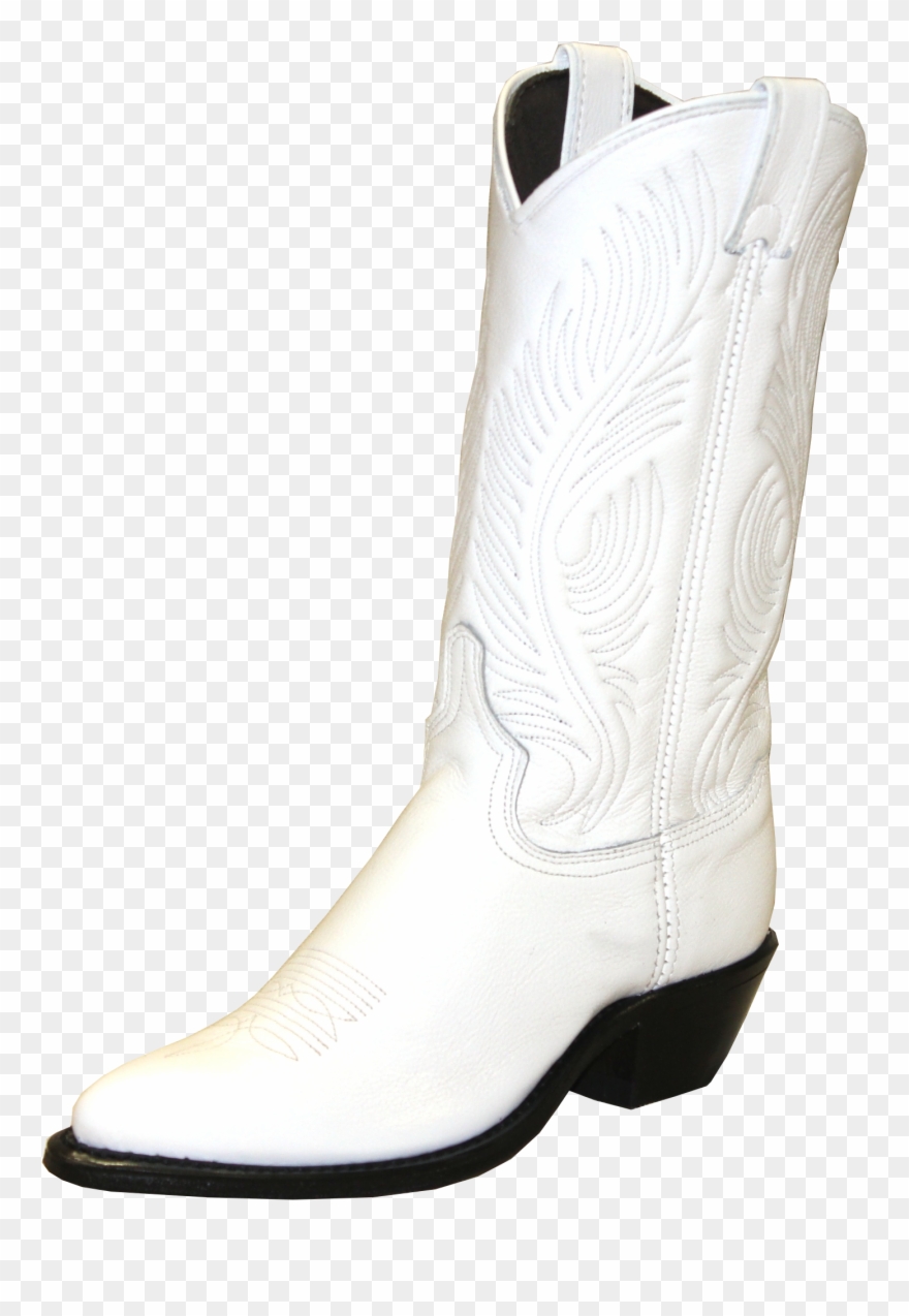 Transparent Boot White - Western Cowboy White Boots Clipart