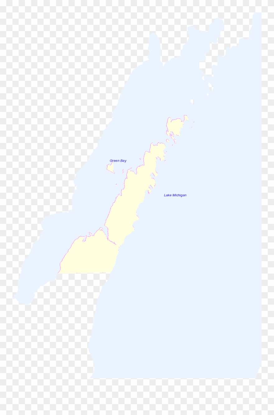 Door County Web Map - Door County, Wisconsin Clipart