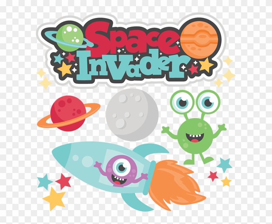 Clipart Rocket Space Invaders - Png Download