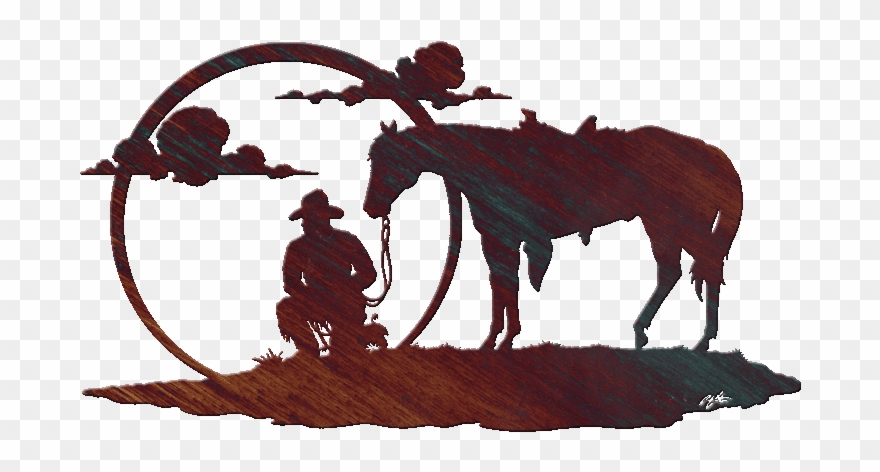 Old - Western Metal Wall Art Clipart