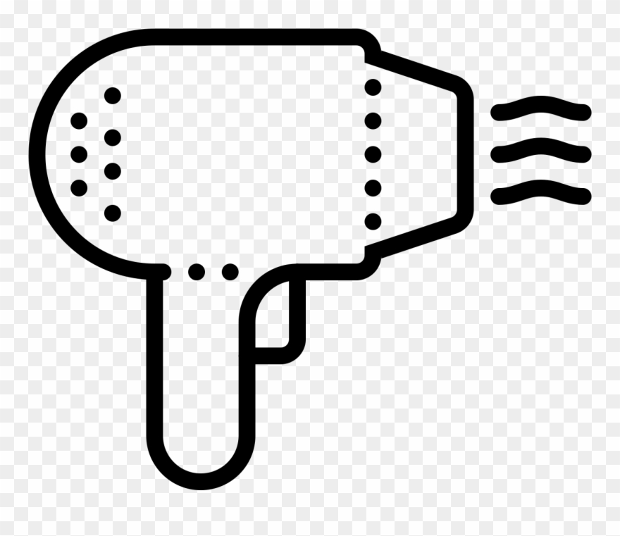 Haartrockner Icon - Hair Dryer Clipart