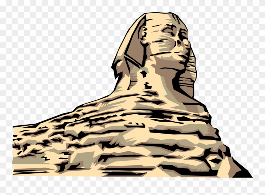 Vector Illustration Of Great Sphinx Of Giza Mythical - Great Sphinx Of Giza Clipart
