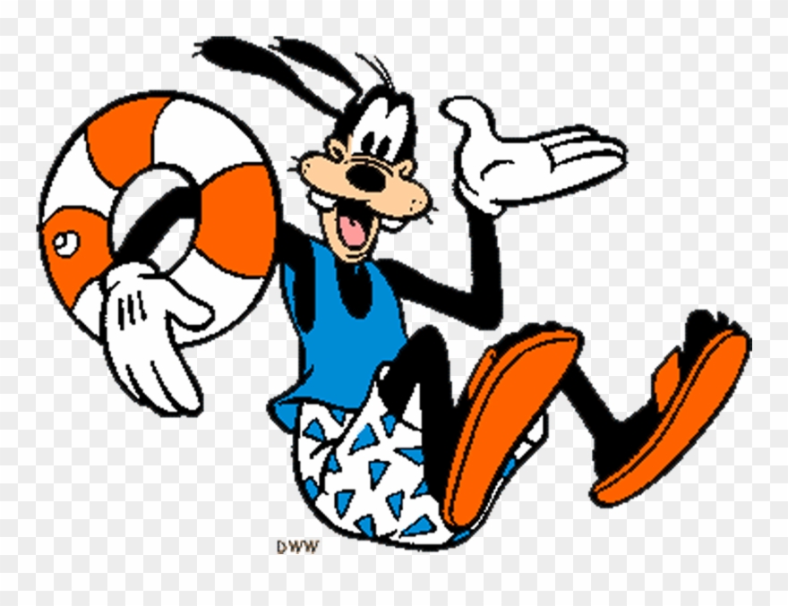 Minnie Mouse Mickey Donald Duck Daisy - Goofy At The Beach Clipart