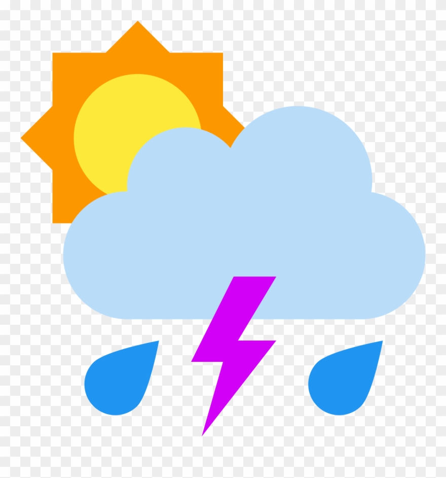 Stormy Weather Icon - Icono Tormenta Png Clipart
