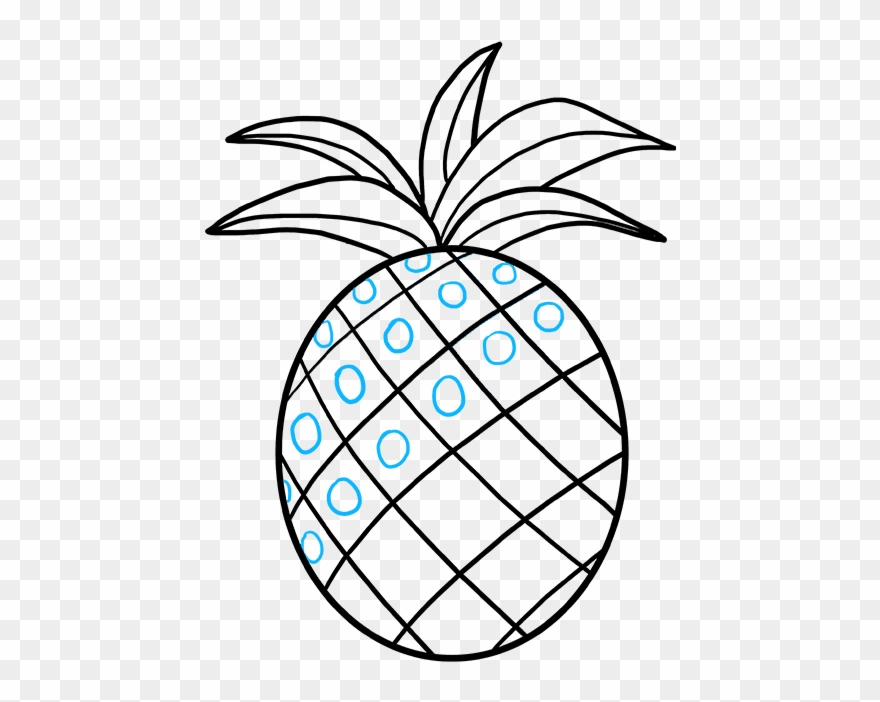 How To Draw Pineapple - Paris Clipart