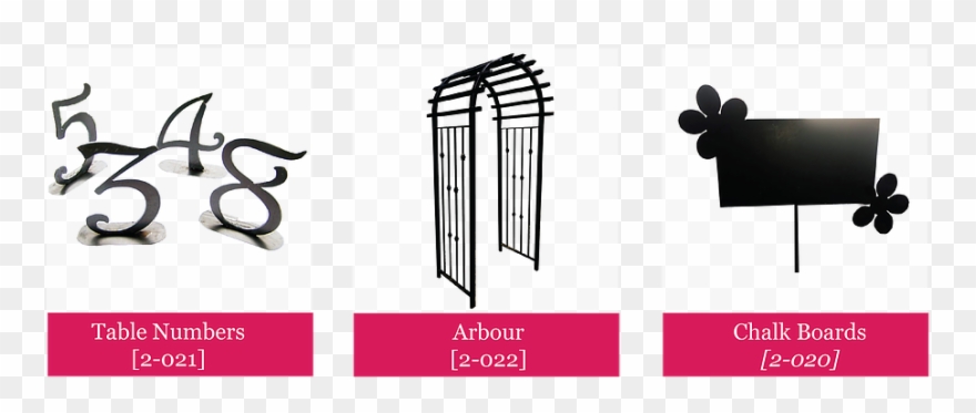 Exclusivly For Renting Only - Table Numbers Clipart