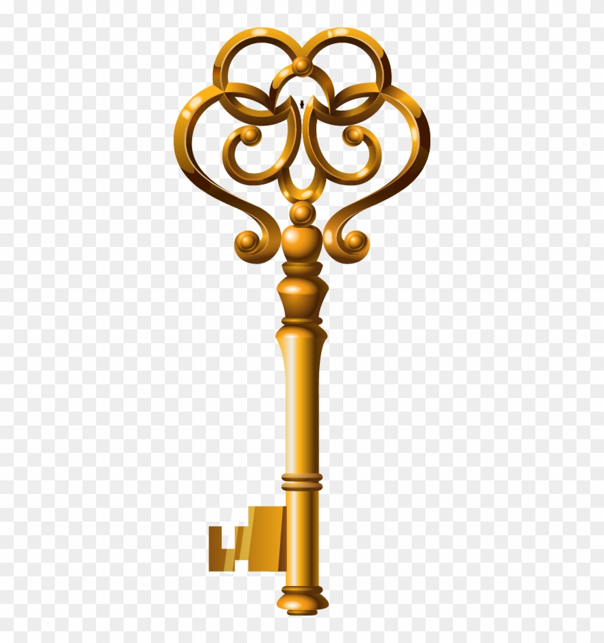 Clip Hay Brass Bronze - Ключ Пнг - Png Download