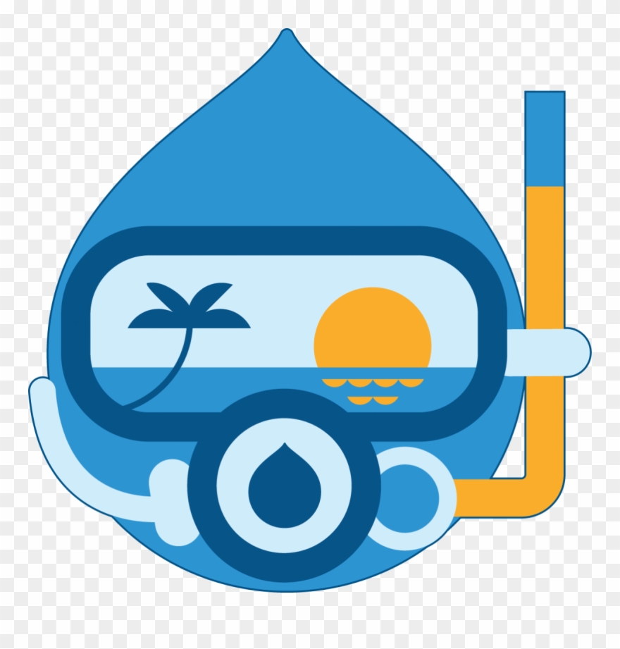 Drupal Diver New - Florida Clipart