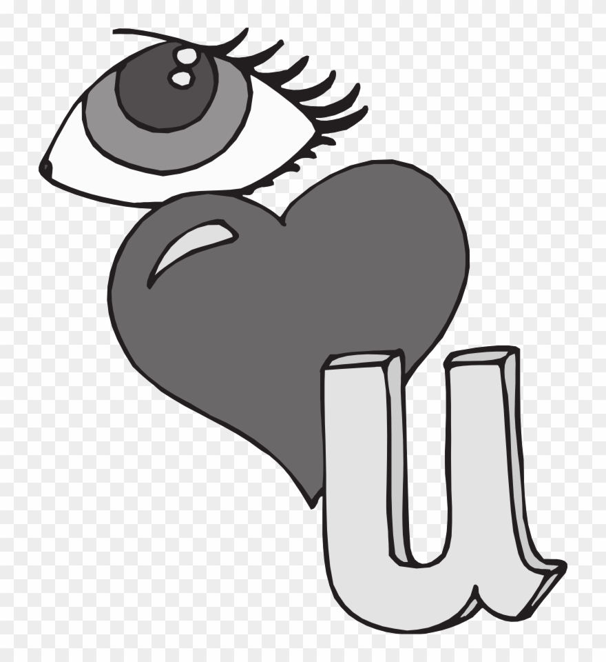 Clown Clipart Adjective - Eye Love You - Png Download