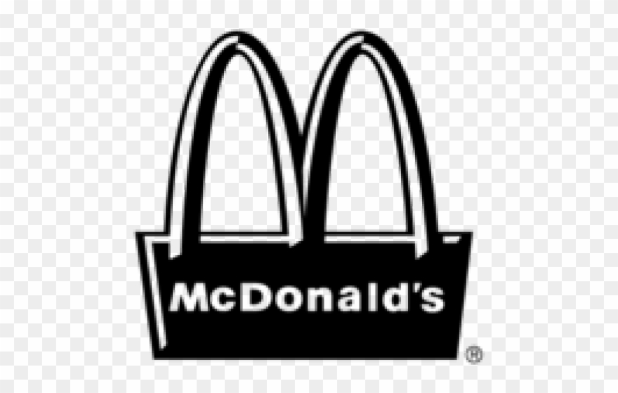Mcdonalds Clipart Black And White - Mcdonalds Logo Black And White - Png Download