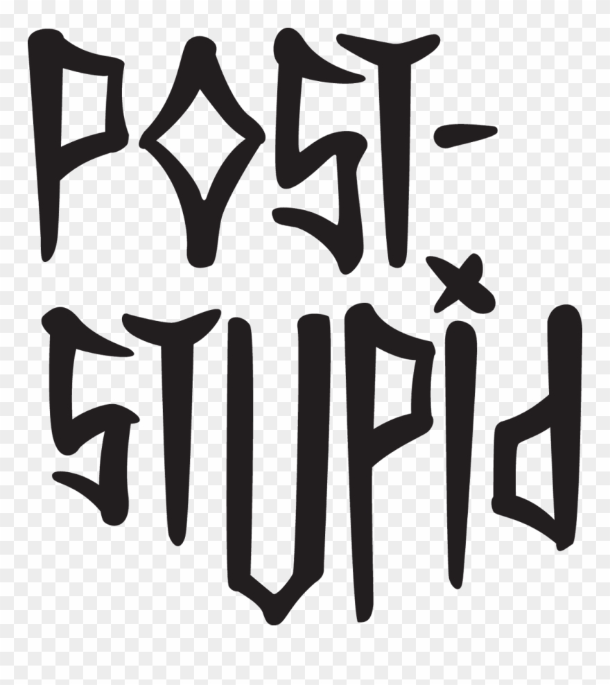 Post Stupid Font - Font Clipart