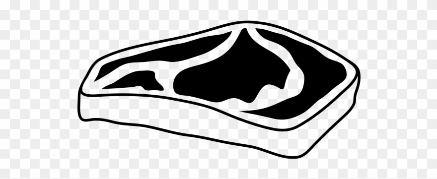 Steak Rubber Stamp - Bad Habit Clipart