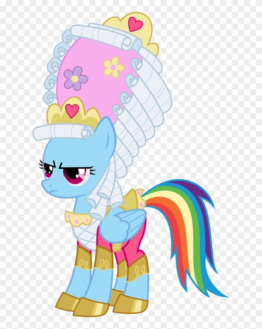 Clip Dresses Magic Image Black And White Stock - Rainbow Dash - Png Download