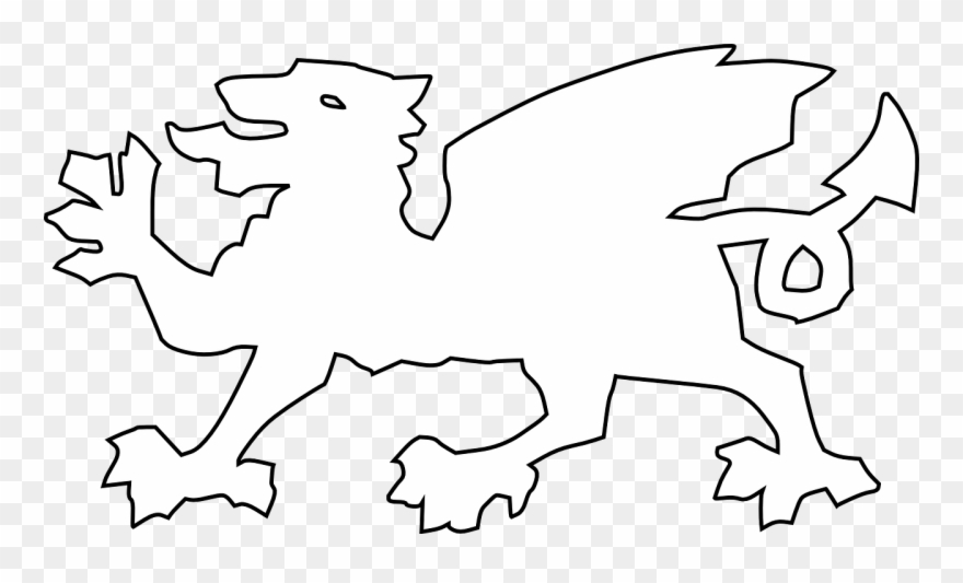 Dragon Coat Of Arms Welsh Clipart