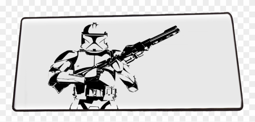 Clone Trooper Extended Gaming Mousemat - Wallpaper Clipart