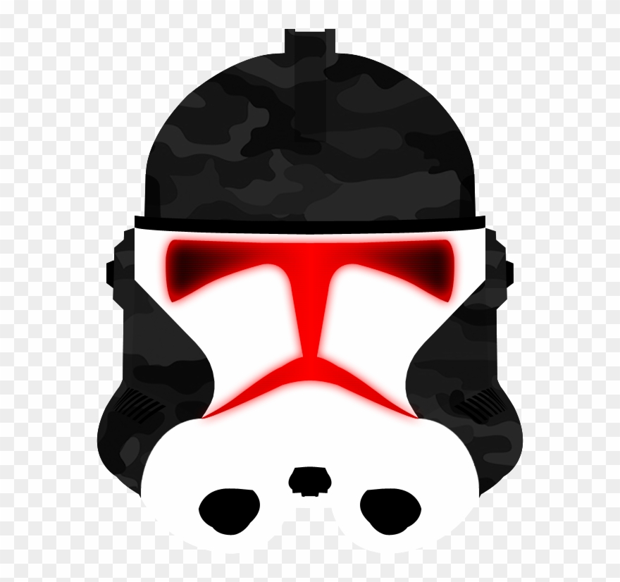 Phase Ii Clone Trooper Helmet Black Dragon Png - Clone Trooper Clipart