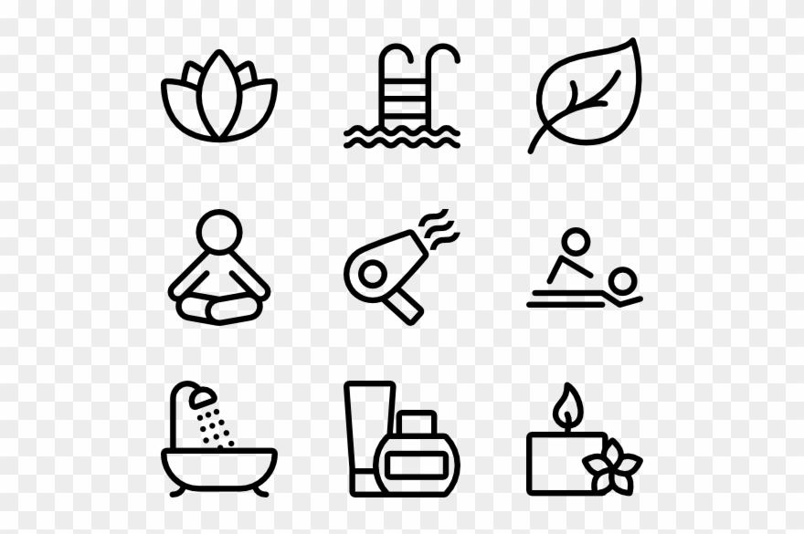 Spa Icons Clipart