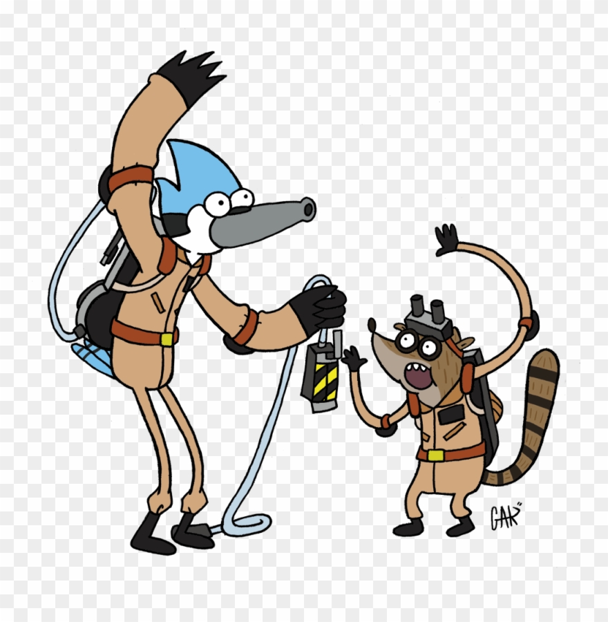 Regular Show Ghostbusters - Cartoon Network Ghostbusters Clipart