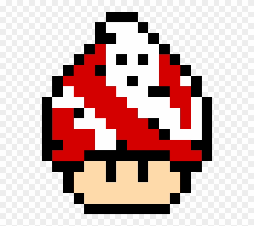 Ghost Busters - Mario Bros Mushroom Pixel Clipart