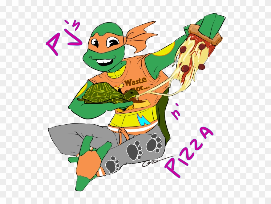 Mikey In Some Garfield Pjs Feeding A Box Turtle Food - Box Turtles Clipart