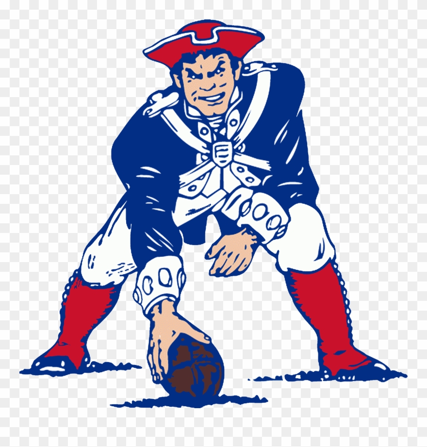 New England Patriots Logo Clip Art Medium Size - New England Patriots Retro Logo - Png Download
