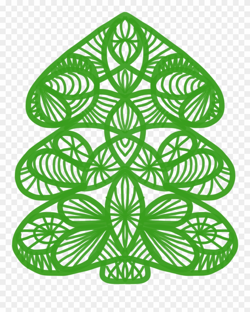 Cards And Holiday Crafts With Doilies - Spitze-weihnachtsbaum-entwurfs-kaffeetasse Porzellantasse Clipart