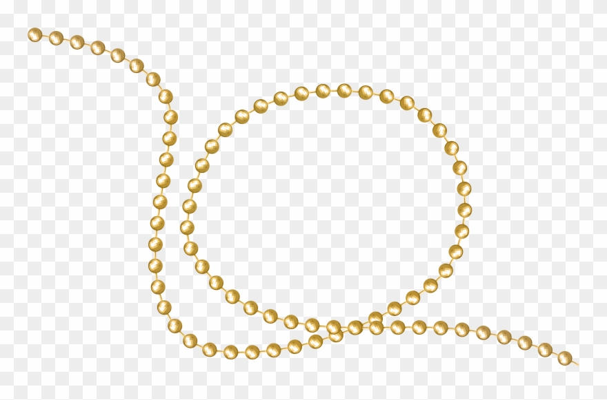 Pearl Necklace Clipart Black And White - Png Download
