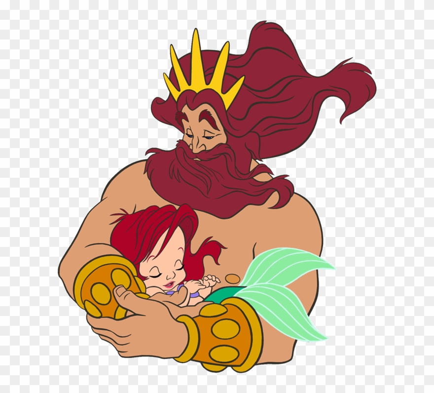 Había Una Vez En El Fondo Del Más Azul De Los Océanos, - El Papá De Ariel Clipart