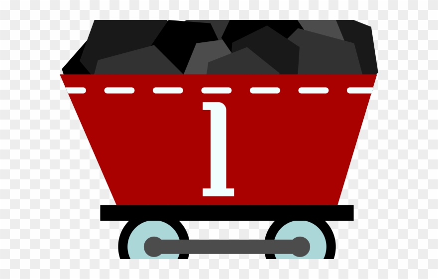Rock Clipart Coal - Coal Train Clip Art - Png Download