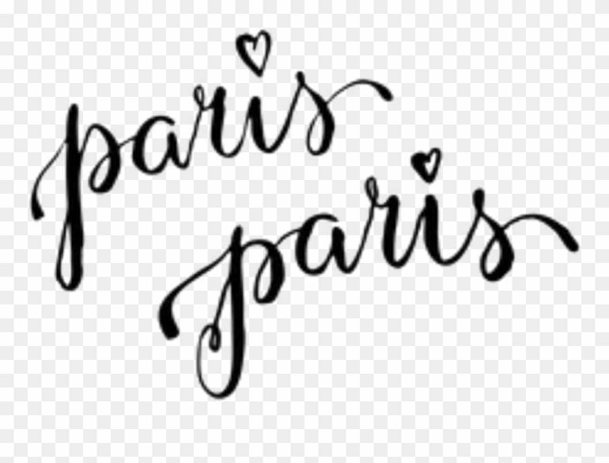 Paris Words Clipart