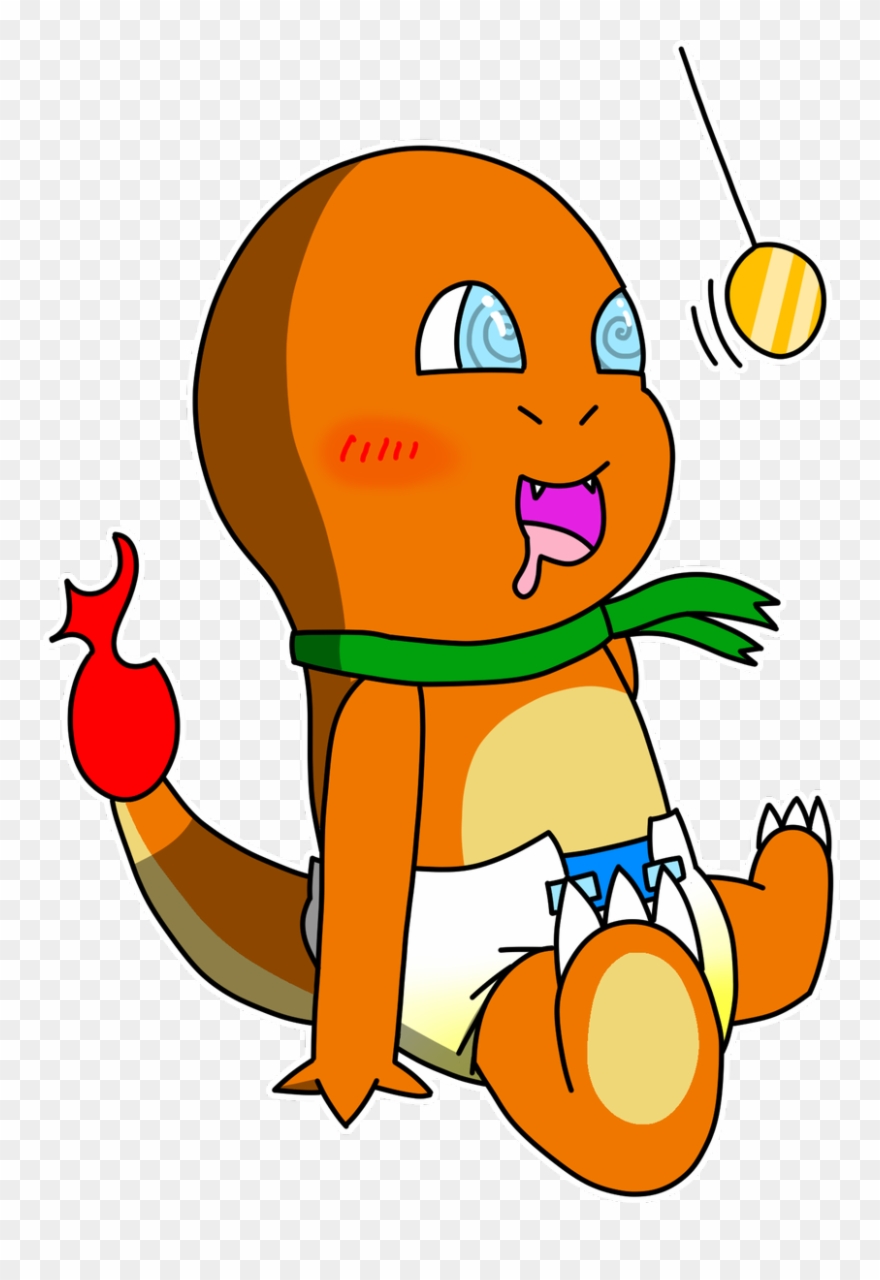 Clean Clipart Messy Person - Hypnotized Charmander - Png Download