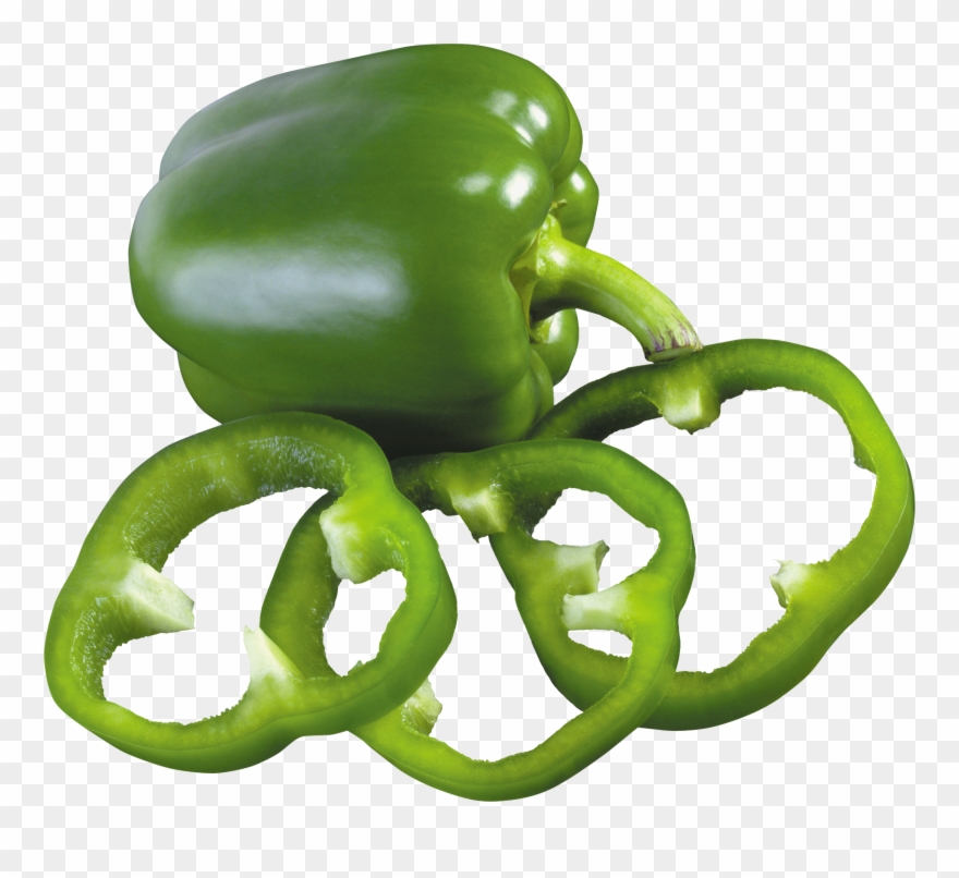 Clip Black And White Stock Bell Pepper Four Isolated - Green Pepper Png Transparent Png
