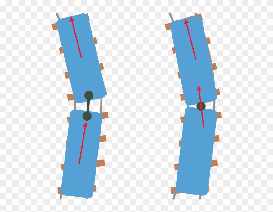 Compared To Traditional Car Designs , Articulated Trains - Bullet Train Wheels Joint On The Track Clipart
