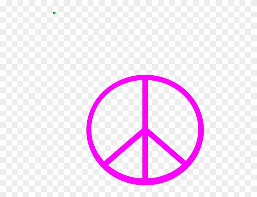 Peace Sign Clip Art - Draw A Peace Sign - Png Download
