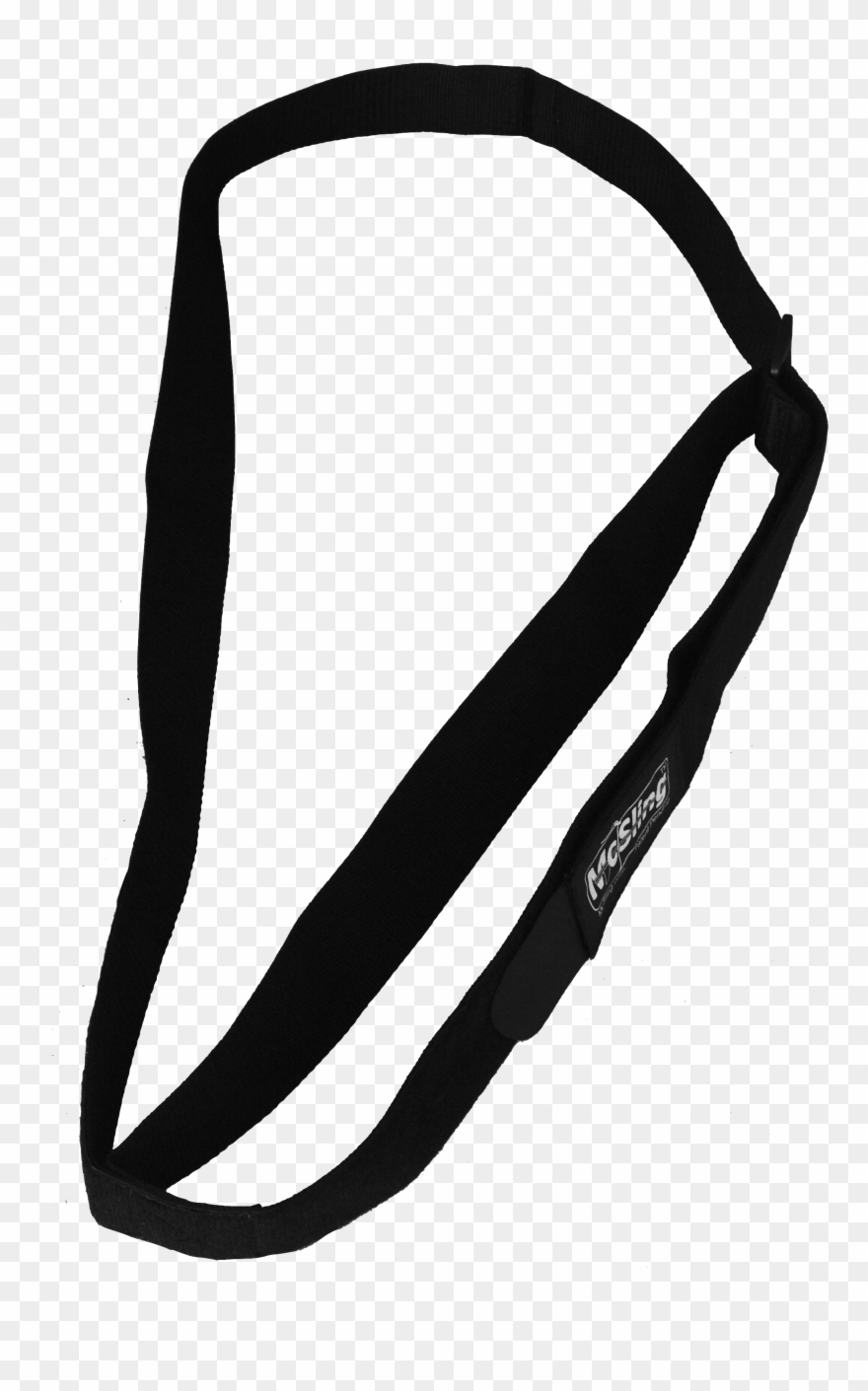 Mcsling4surf Is A Black Color Surfboard Carry Strap, - Black Clipart