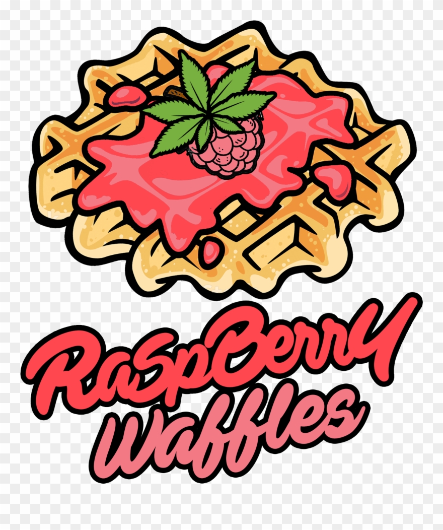 Raspberry Waffles - Raspberry Clipart