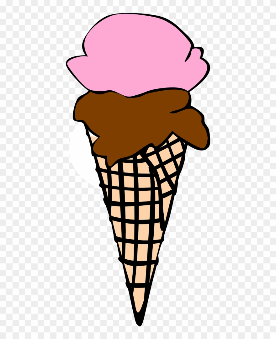 Ice Cream Clip Art Colored - Png Download