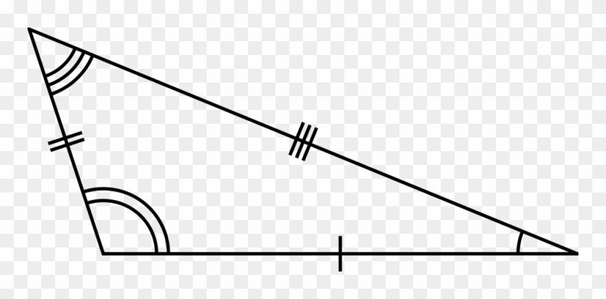 A Close-up Of The Scalene Triangle Clipart