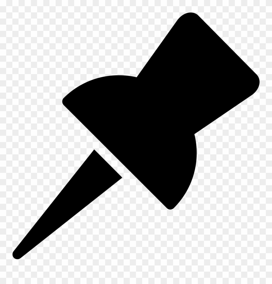 Pin Filled Icon - Svg Pin Icon Unpin Clipart